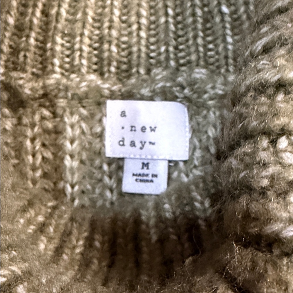 a new day Green Cable Turtleneck Sweater - Picture 2 of 4